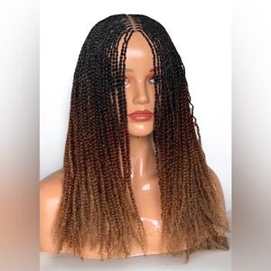 Soft Twist Brown Ombre Braided Wig